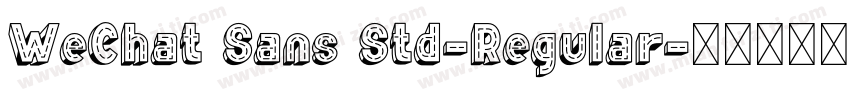 WeChat Sans Std-Regular字体转换